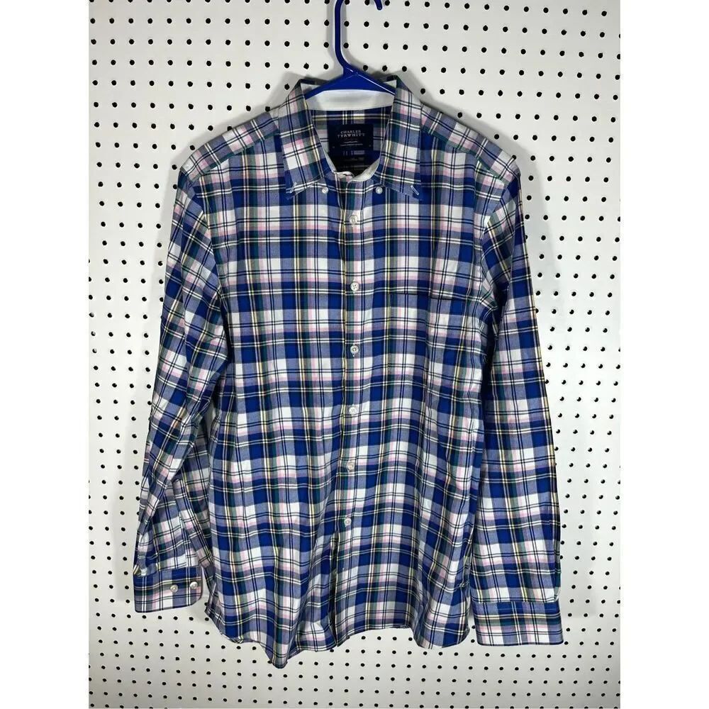 Charles Tyrwhitt cotton twill button down shirt